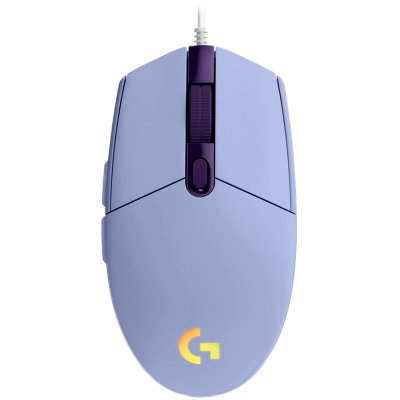 Mouse gaming Logitech G102 Lightsync, Lilac (910-005854)-0