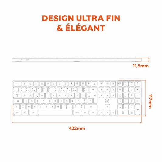 Keyboard Mobility Lab KMP2000W White-10