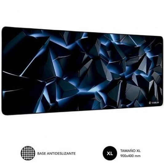 Mouse Mat Subblim SUBMP-01PUW06 Blue Black-0